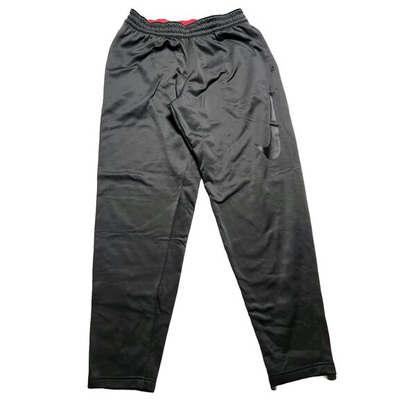 Nike Mens Large Therma Swoosh Basketball Pants Dark Gray/Black AQ2715-060 - Picture 1 of 14